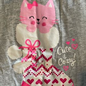 Cute and cozy kitty in winter boot shirt